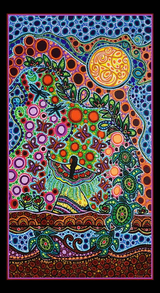 Strong Earth Woman BT Panel 24 x 43 pulgadas Algodón Estampado Tela Elizabeth Studio Foto 1 de 1