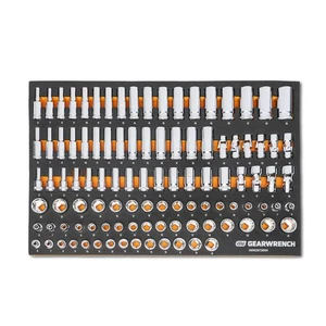 GEARWRENCH 104 Piece 3/8” Drive Master Metric Socket Set in Foam Storage Tra... - Picture 1 of 6