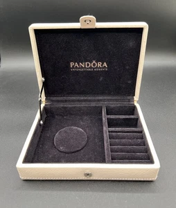 Pulsera Pandora de cuero, caja de dijes - Imagen 1 de 7