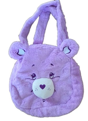Nuevo con etiquetas Bolso de Mano Care Bears x ROMWE Púrpura Peluche Compartir Oso Doble Correa-Suave y Lindo Foto 1 de 4