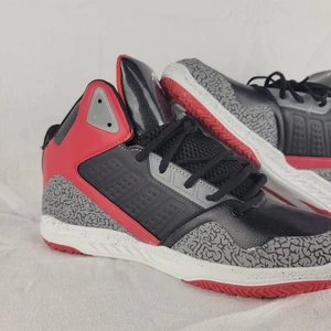 AND1 Men’s Size 12 Red Black Mid Basketball Shoes Brand New - Picture 1 of 10