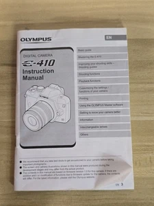 Olympus E-410 10MP Digital SLR Camera Instruction Manual Booklet Only. - Picture 1 of 7