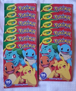 Crayola 96 Pages Pokemon Coloring Book with Sticker Sheet (Lot of 11) - Picture 1 of 1