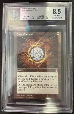 Mox Diamond - Stronghold - English - MTG Magic the Gathering - BGS 8.5 - NM/MT+ - Image 1 of 2
