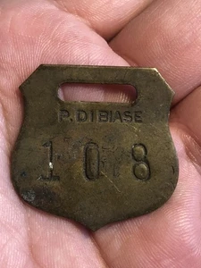 Coal Person Tool Check Tag - P. Dibiase Coal - Pennsylvania - Picture 1 of 5