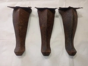 PATAS DE HIERRO FUNDIDO 7.5" RECLAMAR REUTILIZAR SALVAMENTO LOTE DE 3 ESTUFAS DE LEÑA Envío gratuito - Imagen 1 de 4