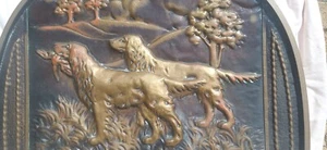 Antique Art Deco Retro Fire Screen/Guard with Setter/Retriever (Dog) outline - Picture 1 of 4