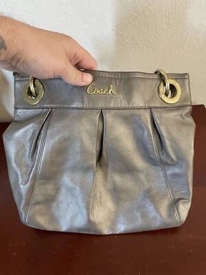 Autêntica bolsa Coach F17605 Ashley couro hippie bolsa tiracolo bolsa de ombro - Imagem 1 de 4