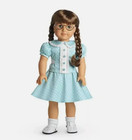 American Girl 18" Doll Molly W KROPKI Strój BLUZKA Top + TLC SPÓDNICA Era lat 1940.