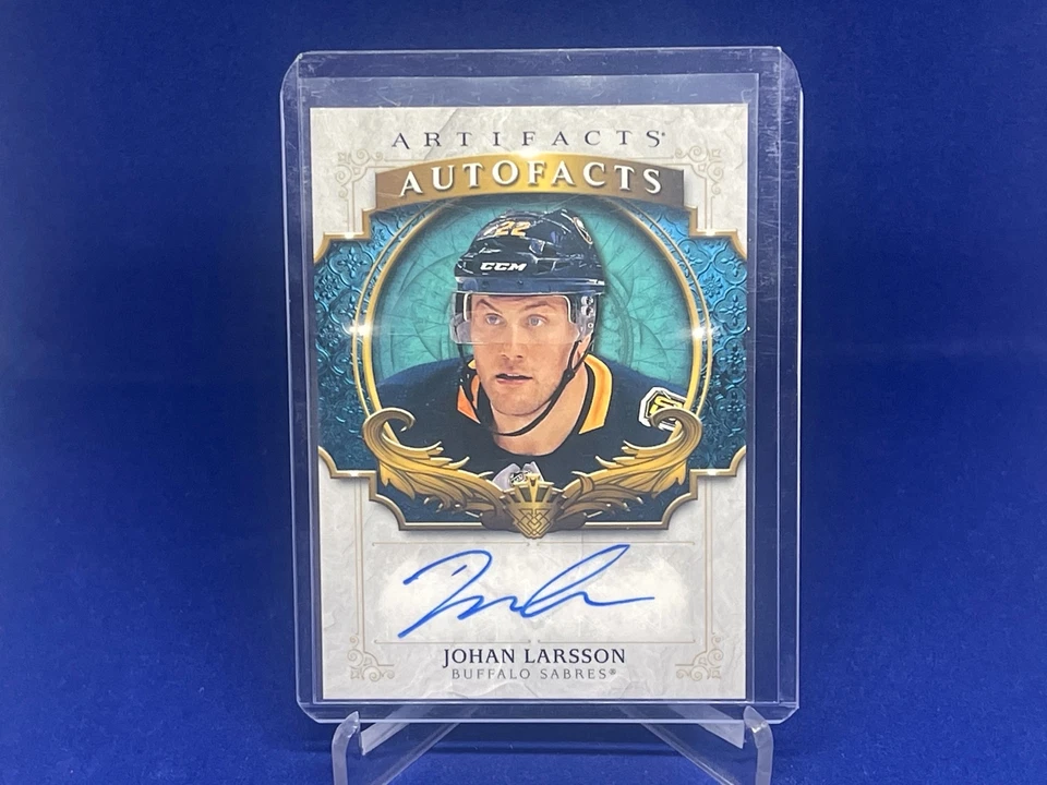 JOHAN LARSSON 2020-21 UPPER DECK ARTIFACTS AUTOFACTS AUTOGRAPH AUTO - Image 1 of 1