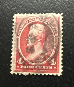 us scott#215 1888 4 cent Andrew Jackson, carmine - Picture 1 of 2