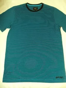 RIP CURL PENINSULA CREW STRIPED MEN'S T TEE SHIRT Large BLUE code X45 - Picture 1 of 8