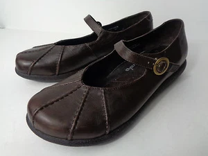 Dansko EUR 41 US 10,5 M 11 M braun Glattleder Mary Jane Keilabsatz Schuh MAROKKO - Bild 1 von 7