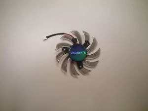Cooler Fan For Gigabyte GTX 460 GTX460 T128010SM 75mm 2Pin Video Graphics Card - Picture 1 of 3