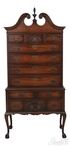 58684EC: KINDEL Ball & Claw Oxford Mahogany Highboy Cover