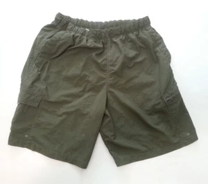 Columbia Herren Größe M Shorts Nylon oliv Netzfutter Schwimmen Camping 9" Schrittlänge - Bild 1 von 12