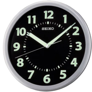 RELOJ DE PARED SEIKO CAJA TONO PLATA 10.5" FÁCIL LECTOR QXA435SLH - Imagen 1 de 1