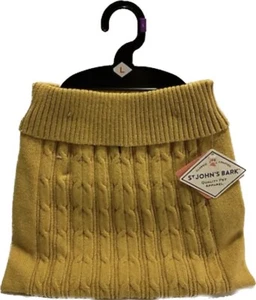 St. John's Bark Medieval Gold Marbled Dog Sweater Size Large NWT - Picture 1 of 8