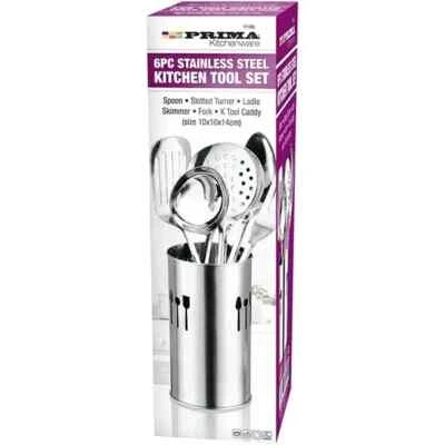 PRIMA STAINLESS STEEL KITCHEN TOOL SET UTENSIL SET 6 piece - Image 1 of 4