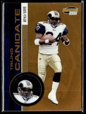 2001 Pacific Invincible Trung Canidate 0741/1000 St. Louis Rams #199 - Image 1 of 2