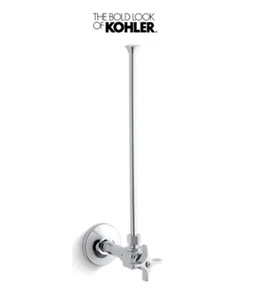 KOHLER K-7637-CP 3/8 in. x 3/8 in. Brass NPT x NPT Angle Supply Polished Chrome - Picture 1 of 1