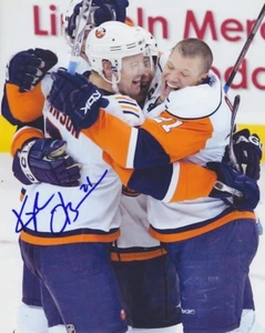 KYLE OKPOSO Signed NEW YORK ISLANDERS 8X10 Photo w/COA #2 - Picture 1 of 1