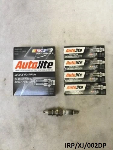 4 x DOUBLE PLATINUM Spark Plug for Jeep Cherokee XJ 2.5L 1991-2000 IRP/XJ/002DP - Image 1 of 4