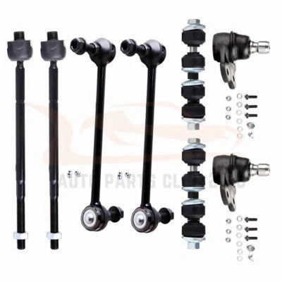8Pcs Front Lower Ball Joints Sway Bar Tie Rod Fits 2001-02 Saturn L100 L200 L300 - Image 1 of 4