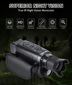 Digital Night Vision Goggle Monocular For Total Darkness Surveillance w/32G TF