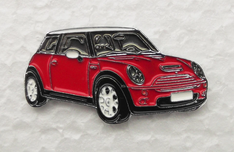 MINI CRACHÁ DE LAPELA ESMALTADA, VERMELHO. 35x20mm. FIXAÇÃO DE PINOS DE BORBOLETA. - Imagem 1 de 1