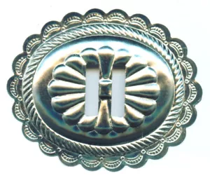 Concho XXL Conchos Conchas oval Biker Western Nieten Southwest 75 x 66 mm - Bild 1 von 1