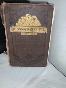 Vintage Workshop Receipts for Manufacturers Mechanics Amateurs 1890 HC - Picture 1 of 12