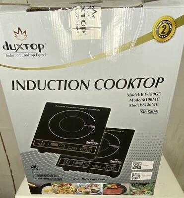 Duxtop Estufa de Inducción Portátil Alta Gama Quemador de Inducción de Vidrio Completo Negro Foto 1 de 4