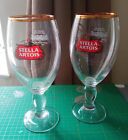 2 X Stella Artois Pint Chalice Glasses
