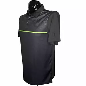 PGA TOUR Pro Series Poloshirt Herren Medium schwarz Golf Performance feuchtigkeitsableitend S/S - Bild 1 von 9