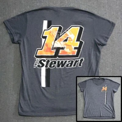 Camiseta Tony Stewart #14 Mujer Talla XL Gris Logo Carreras Nascar Sprint Car Foto 1 de 4