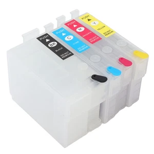 4 Colors Ink Cartridge With Permanent Chip Printer Refill Ink Box Replaceme ZC - Picture 1 of 22