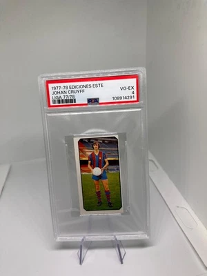 Johan Cruyff FC Barcelona Ediciones Este 1977 1978 Liga 77 78 PSA 4 VG-EX - Imagen 1 de 2