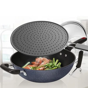 Silikon Spritzschutz Pfanne Deckel Öl Spritzschutz Hitzebeständig 11 Abdeckung UK - Bild 1 von 22