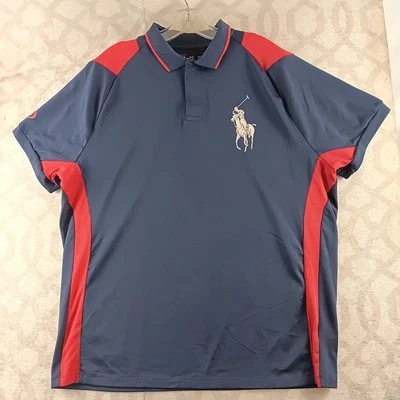 VINTAGE Ralph Lauren RLX US Open Tennis 2006 Polo Shirt Mens Extra Large Blue - Image 1 of 4