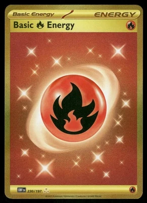 Basic Fire Energy - Hyper Rare SV03: Obsidian Flames 230/197 NM - Image 1 of 2