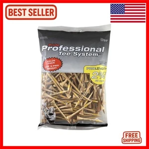 100% Natural Hardwood Golf Tee - 2-3/4 Inch Length for Enhanced Performance - Picture 1 of 12