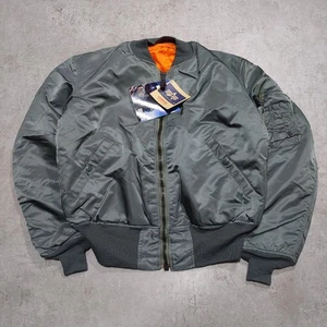 Con etiqueta Alpha Industries Ma-1 hecho en Estados Unidos 1968 reimpresión M - Imagen 1 de 7