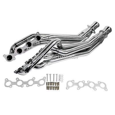 Cabeçalhos coletores de aço inoxidável para 2011-2016 Ford Mustang GT 5.0L V8 NOVO - Imagem 1 de 4