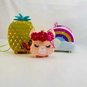 Pacchetto Polly Pocket borsa sogno arcobaleno lama musica festa ananas senza figure - Foto 1 di 24