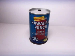 HAWAIIAN PUNCH "FRUIT JUICE RED" VINTAGE 8 OZ STEEL CAN - Picture 1 of 6