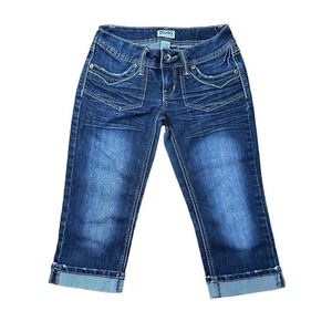 Mudd Pedal Pusher Capri Jeans Bündchen am Saum Größe 5 - Bild 1 von 4