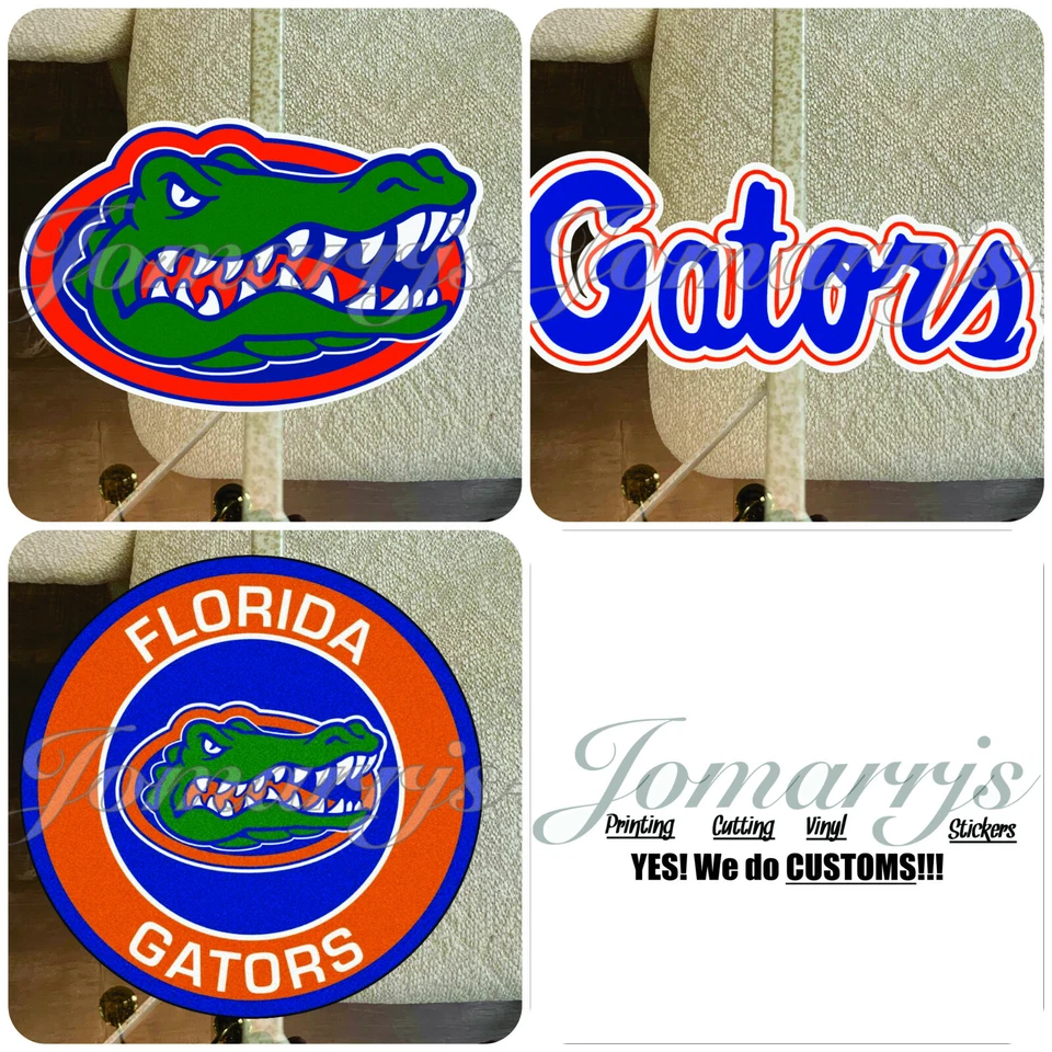 Florida Gators University SEC Football Logo NCAA Sticker Decal #Albert #GoGators - Image 1 of 1
