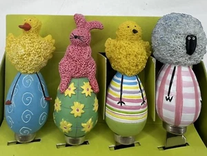 Vintage 2004 Boston Warehouse Spreaders Easter Eggs Chick Duck Lamb Bunny NIB - Picture 1 of 4