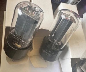 2 Vintage NOS 117N7GT RCA & JAN CRC 117N7GT Diode Beam Pentode Audio Tubes - Picture 1 of 12